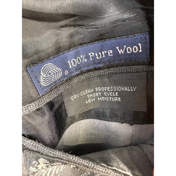 Burberrys' Wool Blazer Jacket Mens 40 Gray Charcoal Button Sports Coat USA MADE - Picture 10 of 13